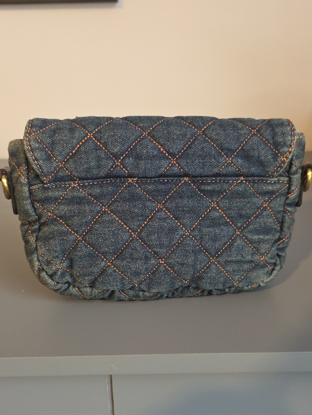Patricia Nash Quilted Denim Crossbody Bag with Floral Turn-Lock - Picture 13 of 14